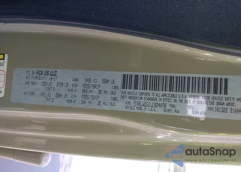 2018 Jeep Wrangler Jk Unlimited Sport S 4X4 from USA, damaged, VIN 1C4BJWDG2JL824078